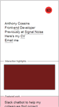 Mobile Screenshot of anthonycossins.com